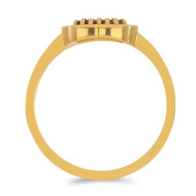 GARNET ENAMEL FLOWER RING IN 925 STERLING SILVER | WHOLESALE JEWELRY MANUFACTURER USA